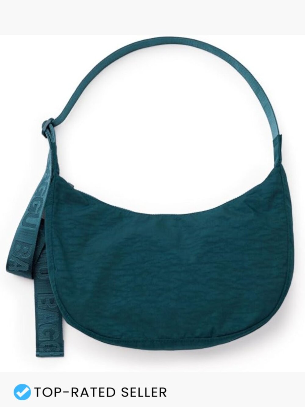 Nylon Crescent Hobo Bag Minimalist Chic Semicircular Shoulder Crossbody Purse